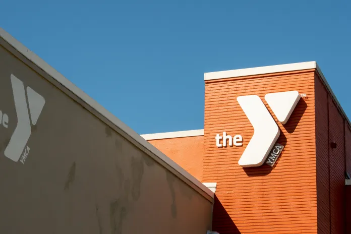 YMCA logo on a building